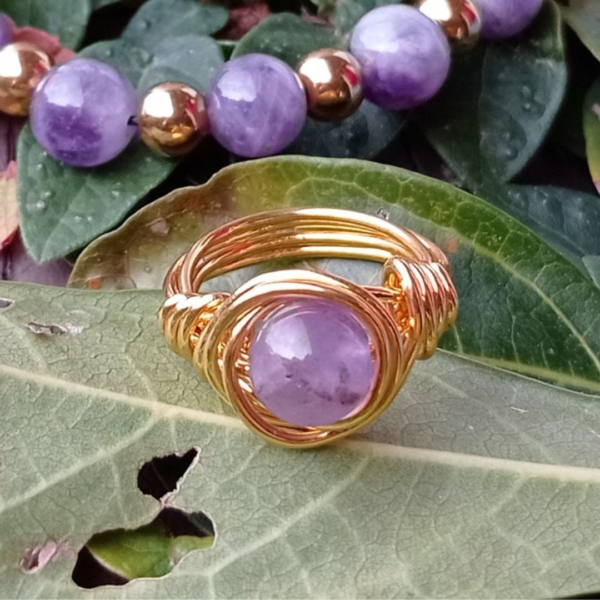 Anillo Piedra Amatista